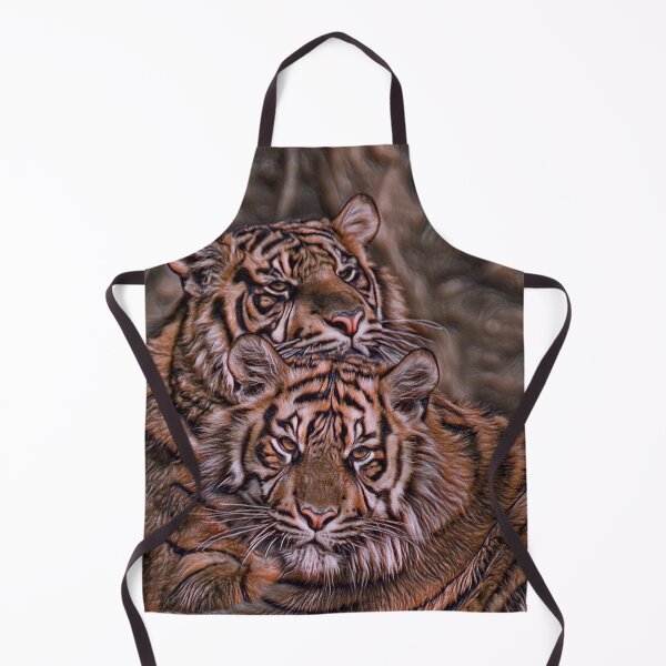 Item preview, Painted Abstract Tigers designed and sold by HappyLifeCreate.