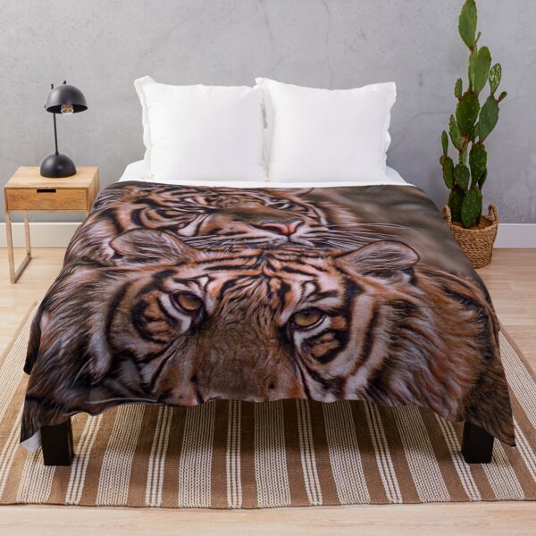 Item preview, Painted Abstract Tigers designed and sold by HappyLifeCreate.