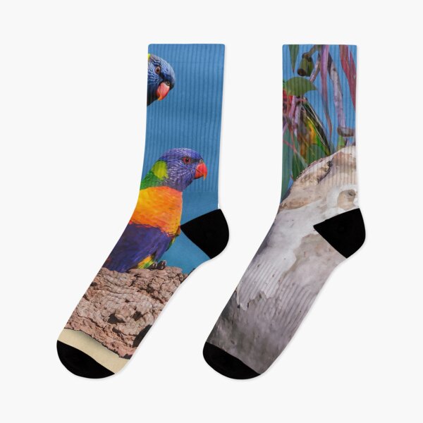 Item preview, Rainbow Lorikeet Love, Australian Birds, Bright and Colorful Birds with personality and sparkle designed and sold by Orianah.
