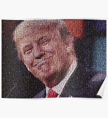 Donald Trump (Made entirely of crying liberals) Poster