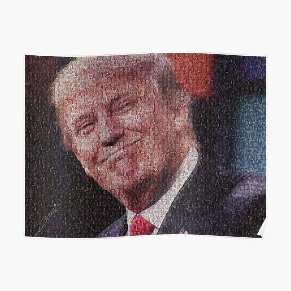 Donald Trump (Made entirely of crying liberals) Poster