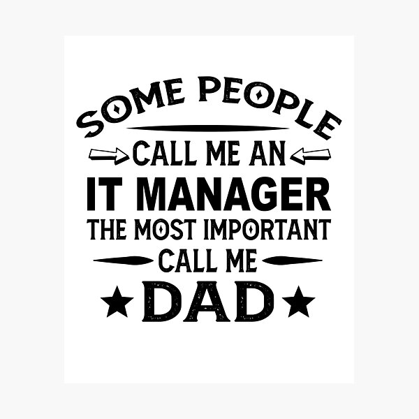 Item preview, IT manager Father Dad T-shirt gift for father's Day IT manager Dad Father's Day, IT manager Dad Hudband Christmas Gift designed and sold by xlnv.
