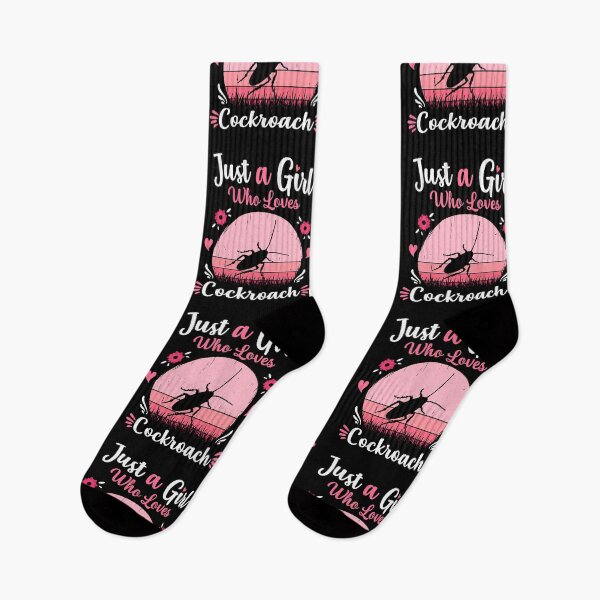 Item preview, Just A Girl Who Loves Cockroach Pink Retro Vintage gift idea designed and sold by HN-ART.