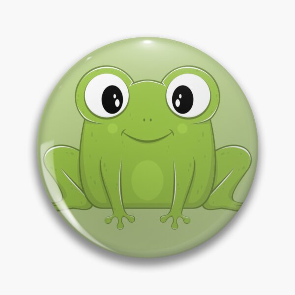 Kawaii Frog Loves Volleyball Frog Pin | Redbubble