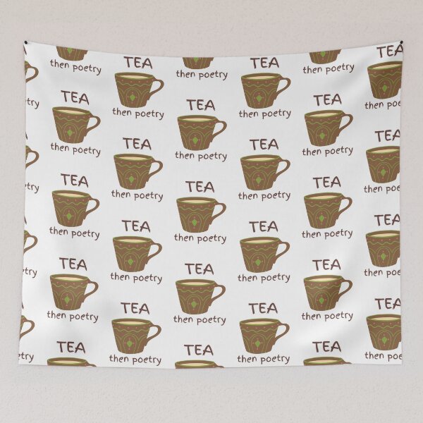 Item preview, Tea Then Poetry Fun For Bookworm designed and sold by IceCreamMuseum.
