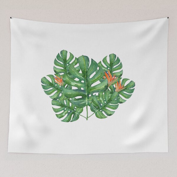 Item preview, Monstera Leaf Vintage Art Design designed and sold by Tmart123.