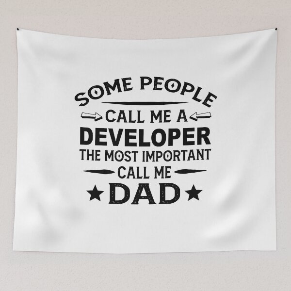 Item preview, developer Father Dad T-shirt gift for father's Day developer Dad Father's Day, developer Dad Hudband Christmas Gift designed and sold by xlnv.