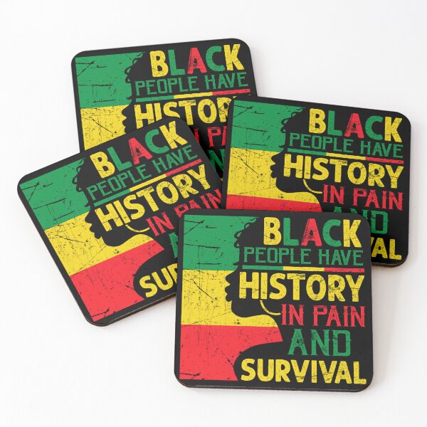 Item preview, Black People Have History In Pain and Survival Freedom Tree America Flag Happy Life Apparel Essential Motivation Inspiration Joy Mood designed and sold by DesignByHeartUK.
