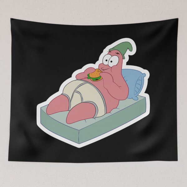 Item preview, Patrick Star Eating Burger designed and sold by bowenfred38.