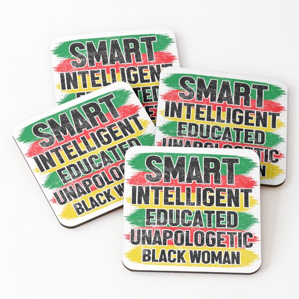 Item preview, Smart Intelligent Educated Unapologetic Black Women American People Freedom Tree America Flag Happy Life Apparel Essential Motivation Inspiration Joy Mood designed and sold by DesignByHeartUK.