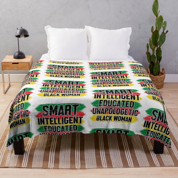 Item preview, Smart Intelligent Educated Unapologetic Black Women American People Freedom Tree America Flag Happy Life Apparel Essential Motivation Inspiration Joy Mood designed and sold by DesignByHeartUK.