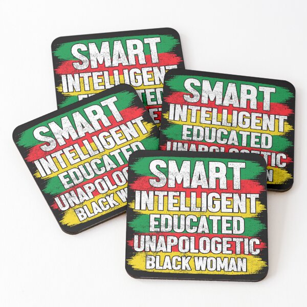 Item preview, Smart Intelligent Educated Unapologetic Black Women American People Freedom Tree America Flag Happy Life Apparel Essential Motivation Inspiration Joy Mood designed and sold by DesignByHeartUK.