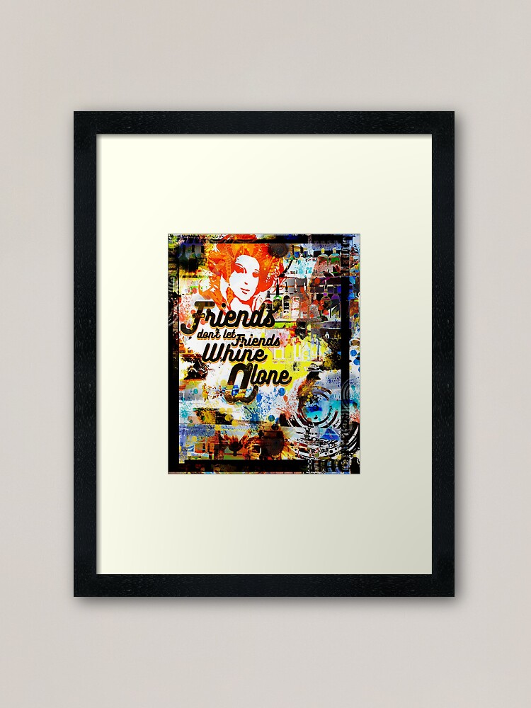 Alternate view of WHINE ALONE Framed Art Print