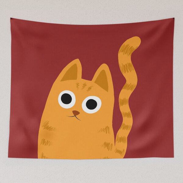 Item preview, Cute red cat designed and sold by Ishtamari.
