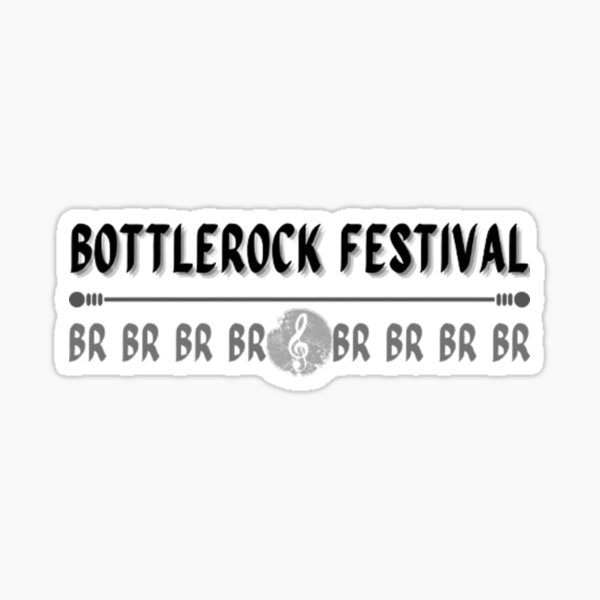 "Bottlerock festival" Sticker for Sale by Angels82 Redbubble