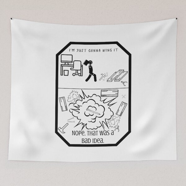 Item preview, Im Just Gonna Wing It - For Light Backgrounds designed and sold by CulverCrafts.