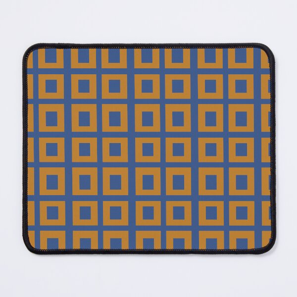 Item preview, Peruvian Nazca Ancient Weaving Design with Blue and Gold Boxes Pattern designed and sold by Art-and-Archaeo.