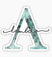 marble watercolor - lambda Sticker
