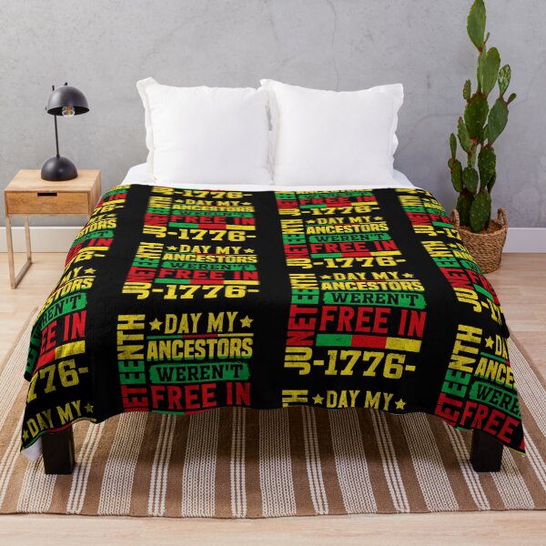 Item preview, Juneteenth Day My Ancestors Werenot free in 1776 American People The Patriots Blood is the seed of Freedom Tree America Flag Happy Life Apparel Essential Motivation Inspiration Joy Mood designed and sold by DesignByHeartUK.