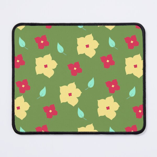 Item preview, Green Yellow Red Flower Circle Print designed and sold by edwinvisuals.