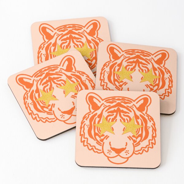 Artikelvorschau, Preppy orange and gold leopard  entworfen und verkauft von mollsdesignss.