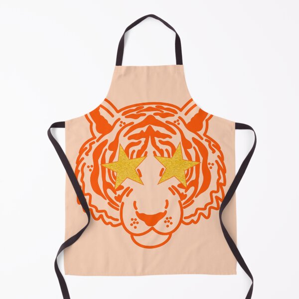 Artikelvorschau, Preppy orange and gold leopard entworfen und verkauft von mollsdesignss.
