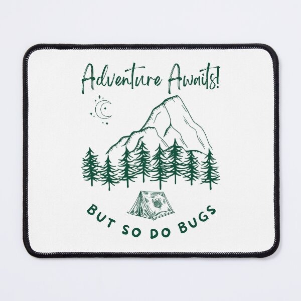 Item preview, Adventure awaits camping/nature campfire tent summer shirt designed and sold by Paintingladycat.