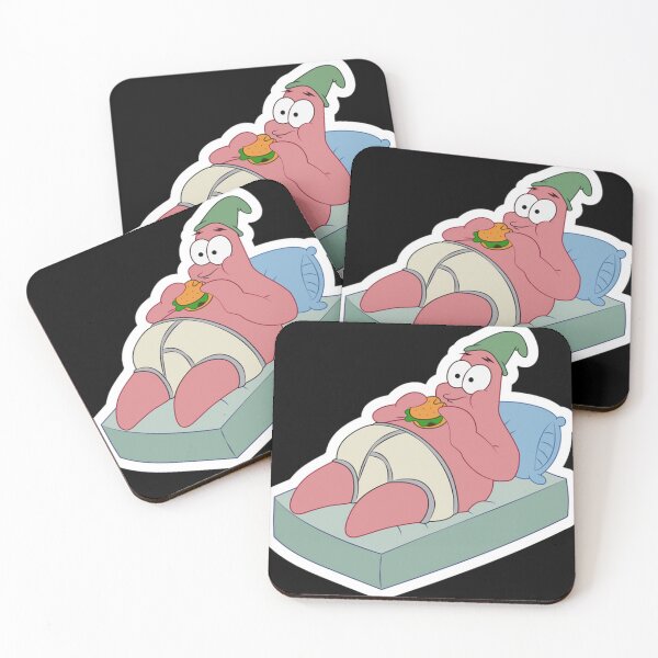 Item preview, Patrick Star Eating Burger designed and sold by bowenfred38.