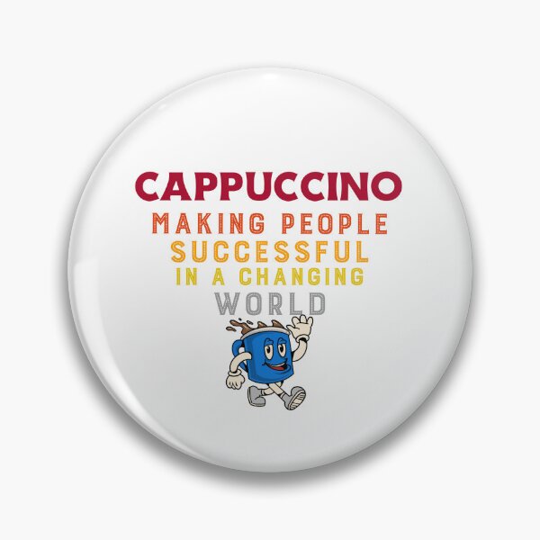Item preview, Retro Funny Cappuccino Making People Successful designed and sold by InspiredForever.