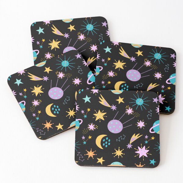 Artikelvorschau, Purple and Teal Outer Space Shooting Stars entworfen und verkauft von Melissify.