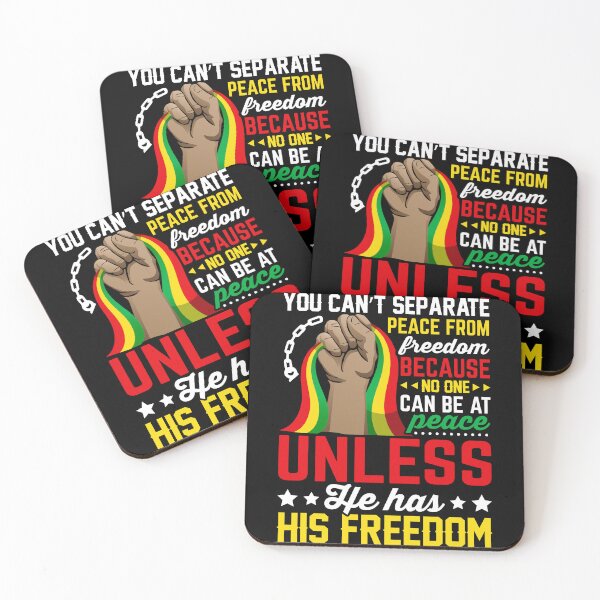 Item preview, You Cant separate peace from freedom juneteenth People The Patriots Blood is the seed of Freedom Tree America Flag Happy Life Apparel Essential Motivation Inspiration Joy Mood designed and sold by DesignByHeartUK.