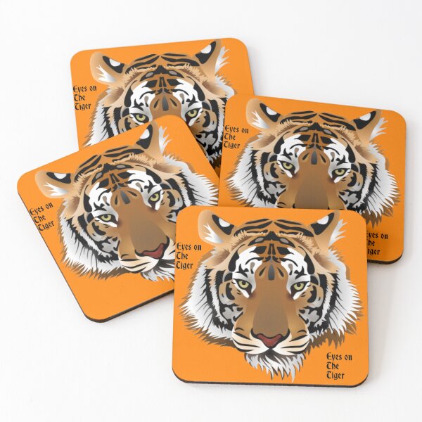 Item preview, Image of a tiger's face with caption: Eyes on the Tiger designed and sold by mturns57.