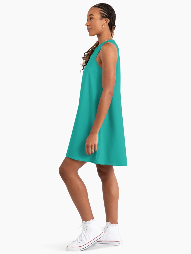 Persian Green Solid Color" A-Line Dress for Sale by patternplaten |  Redbubble
