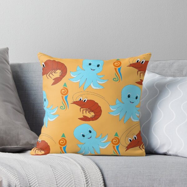 Item preview, Underwater life - octopus and shrimp designed and sold by Monlin.