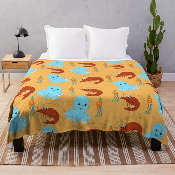 Item preview, Underwater life - octopus and shrimp designed and sold by Monlin.