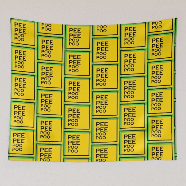 Item preview, Peepeepoopoo with yellow background designed and sold by KoopTroop ⭐⭐⭐⭐⭐.