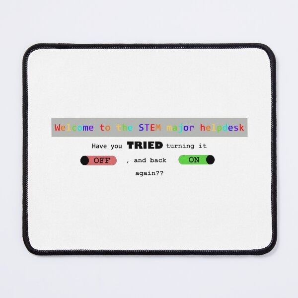 Artikelvorschau, Welcome to the STEM Major Helpdesk- LGBTQ+ entworfen und verkauft von ECKDesign.