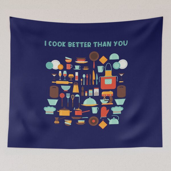 Item preview, I Cook Better Than You Cuisine and Gastronomy designed and sold by PapitosPlace.