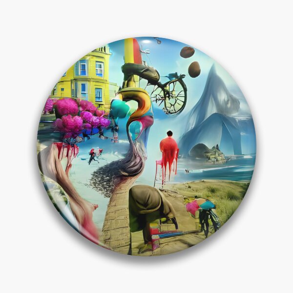 Artikelvorschau, Journey Discover The Earth Colorful Landscape Painting  - Surreal entworfen und verkauft von surrealartzone.