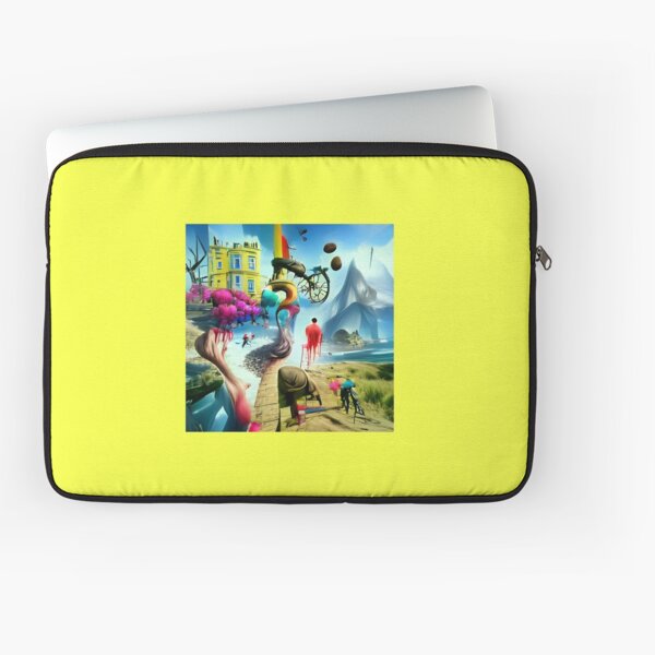 Journey Discover The Earth Colorful Landscape Painting  - Surreal Laptop Sleeve