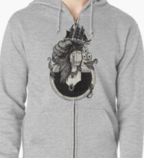 Lady Light. Zipped Hoodie
