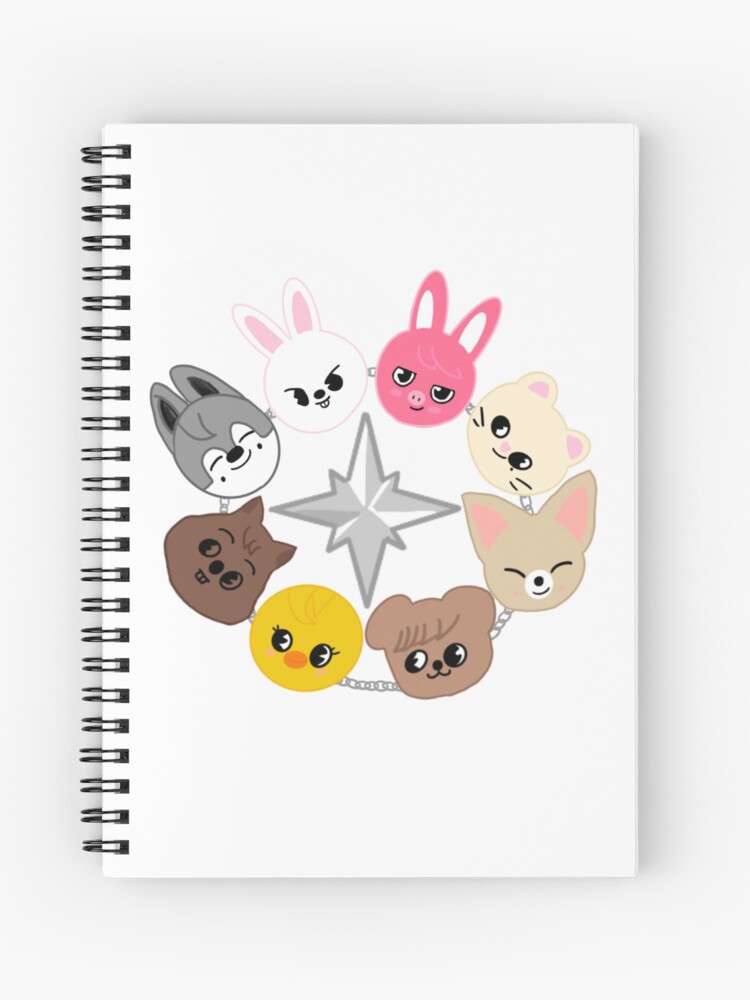 Stray kids - skzoo Spiral Notebook by MomosDrawing