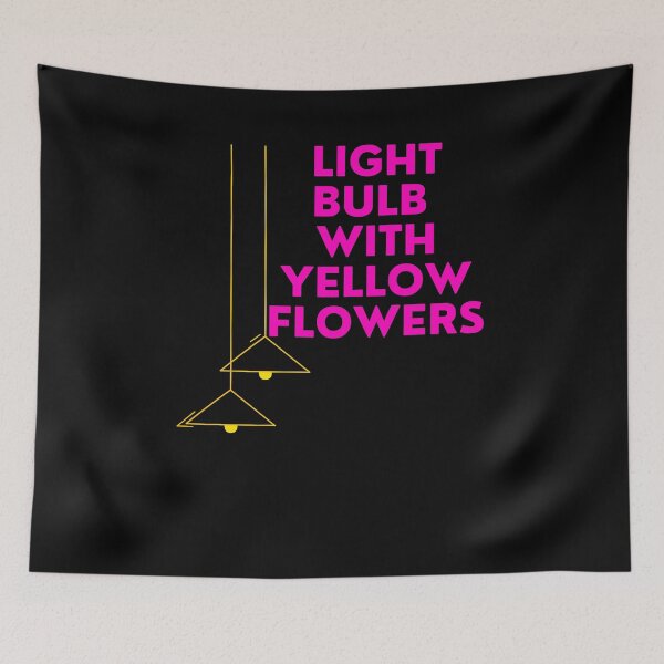 Item preview, Light bulb with yellow flowers designed and sold by jusicaart.