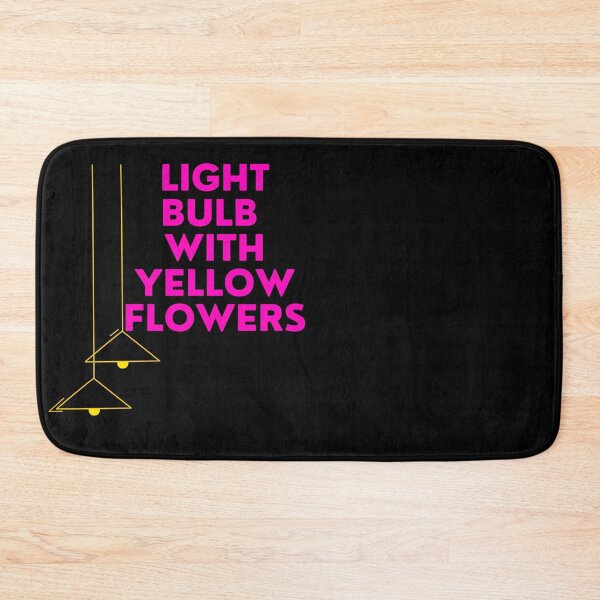 Item preview, Light bulb with yellow flowers designed and sold by jusicaart.