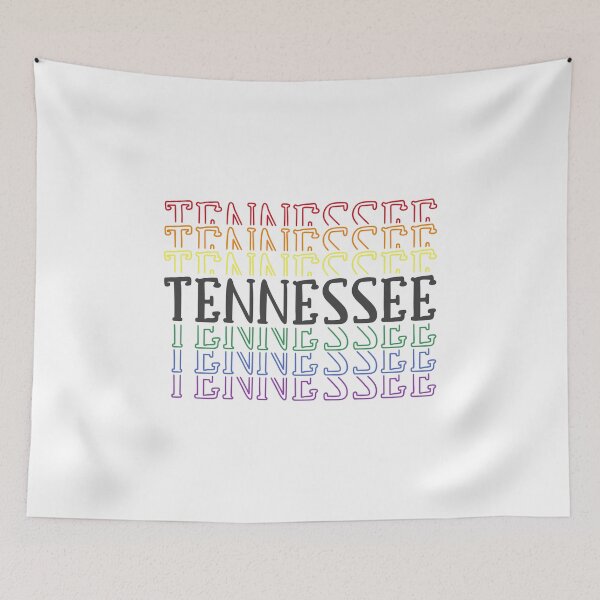 Item preview, Tennessee Mirrored Word In Rainbow - Diseño del orgullo gay designed and sold by JoBella-Designs.
