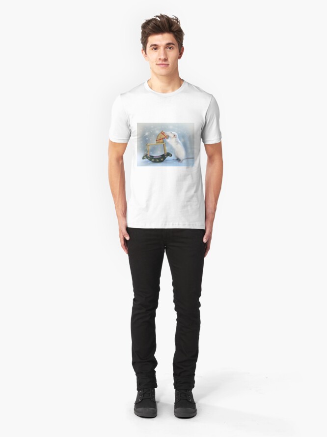 Alternate view of Merry Christmas and Happy new year! Slim Fit T-Shirt