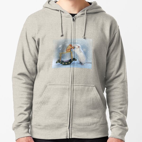 Merry Christmas and Happy new year! Zipped Hoodie