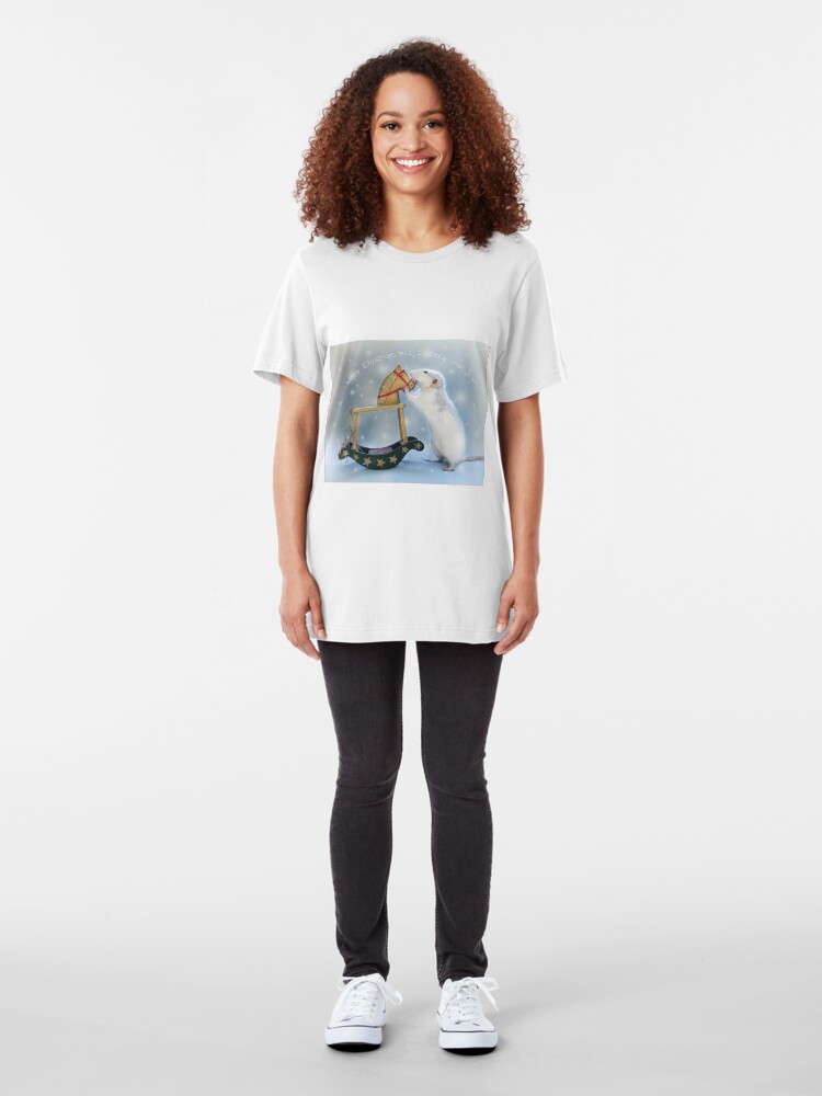 Alternate view of Merry Christmas and Happy new year! Slim Fit T-Shirt