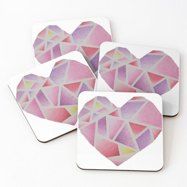 Item preview, Geometric Heart Glitter Original Painting Artwork designed and sold by JkEnvisions.