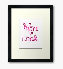 Support Women's Awareness About Breast Cancer Framed Print